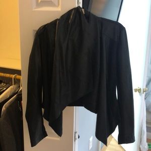Soft leather/ fabric jacket